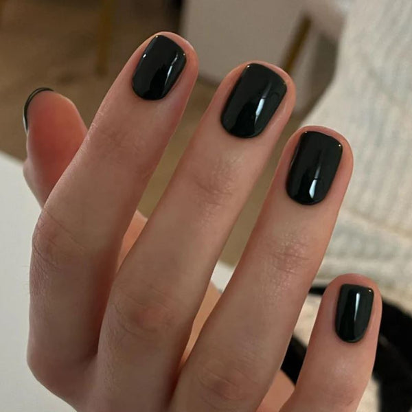 Black Solid Squoval