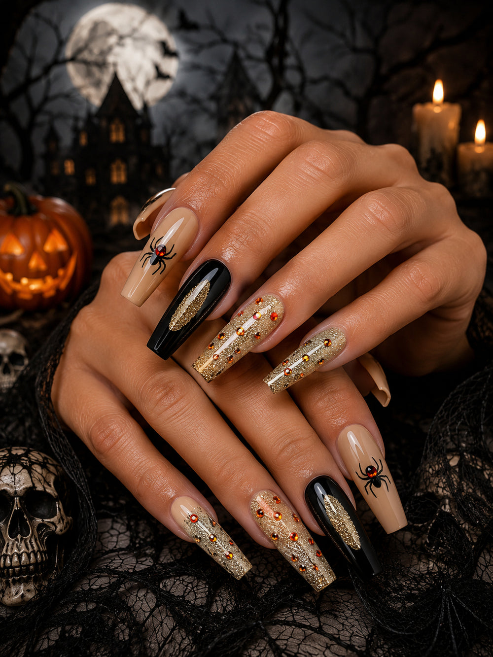 Halloween Tan and Black