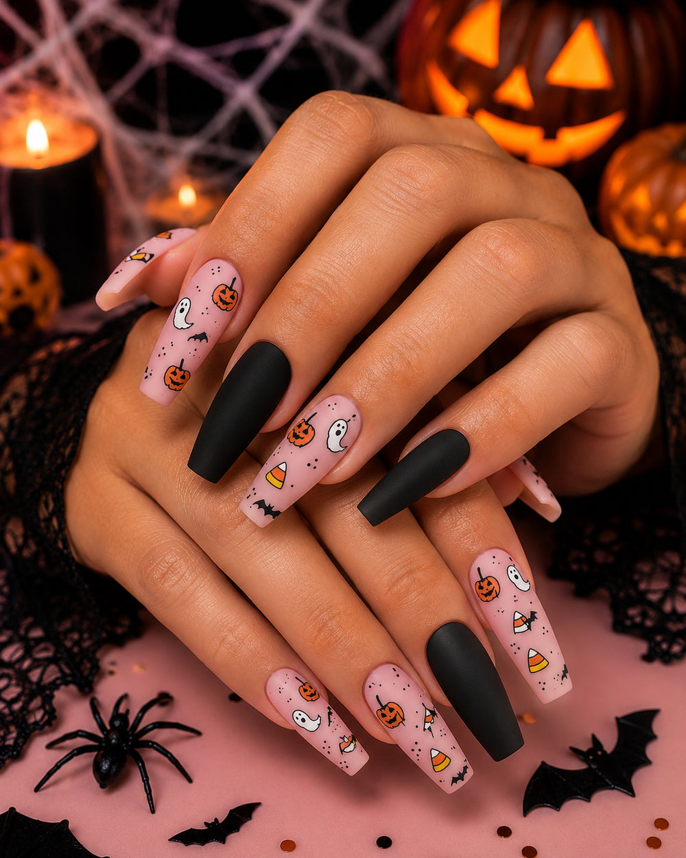 Halloween Black and Pumpkins