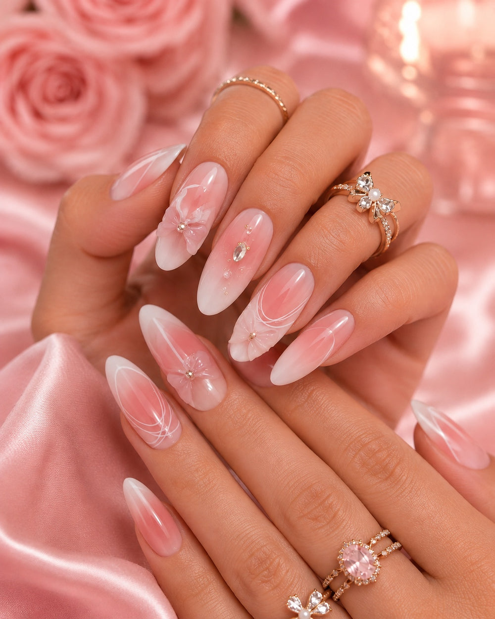 French Bow Cat Eye Almond