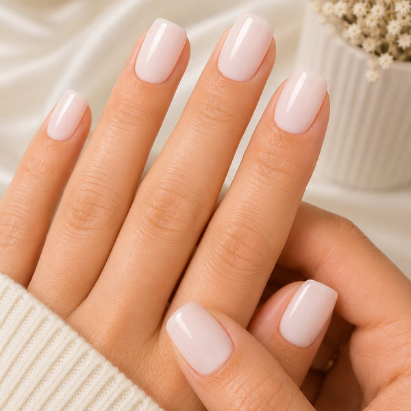 Natural Soft Pink Squoval Solid