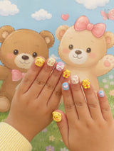 Bears and Bows Children's Nails