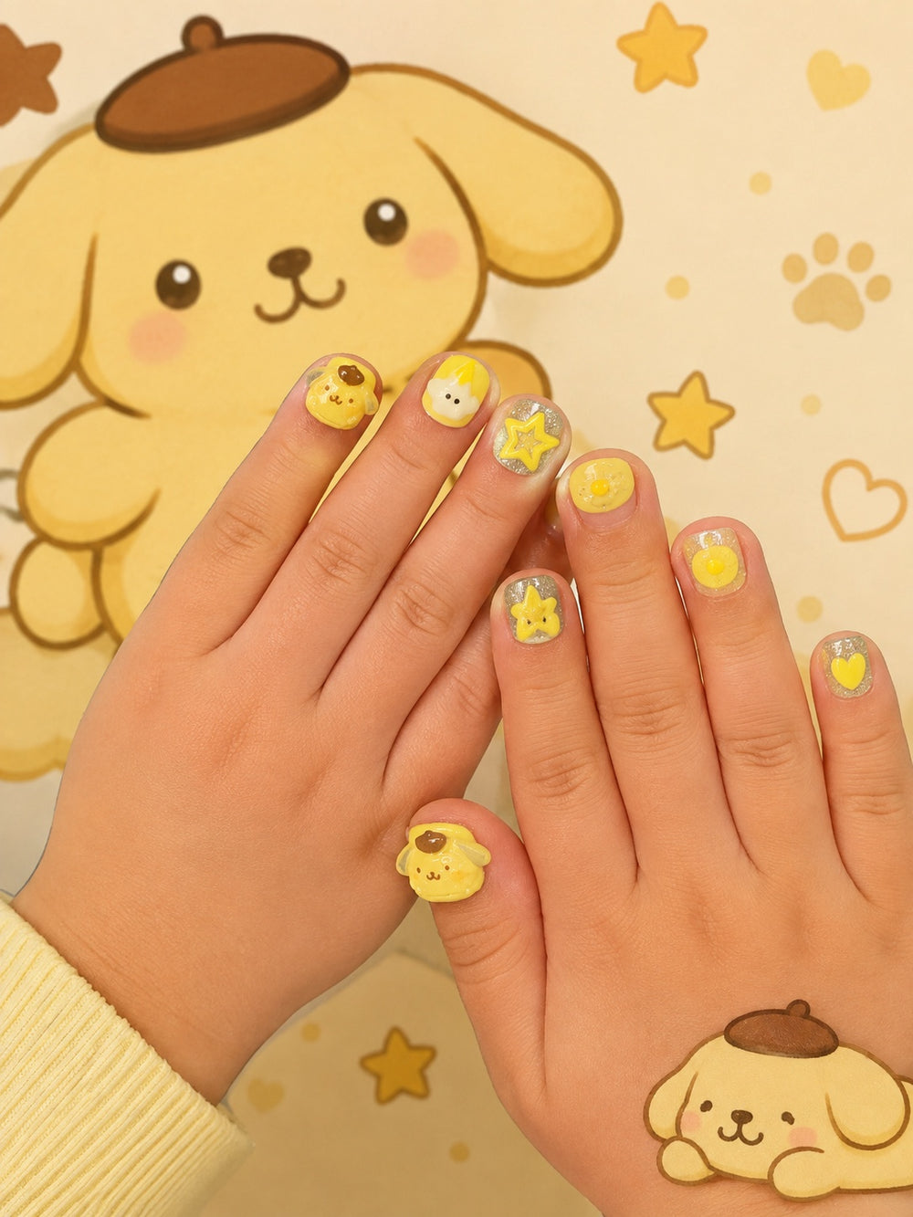 Doggies and Stars Children's Nails