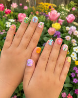 Spring Floral Children's Nails